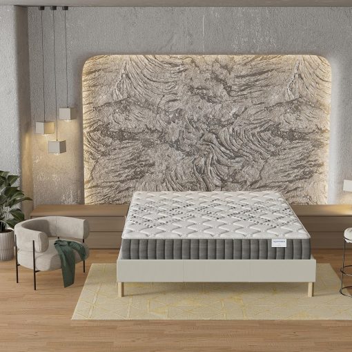 November- Matelas Eliha 120x190cm- Technologie Hybrid: Ressorts ensachés + Mousse HDensité-épaisseur 20cm- Soutien Tonique & indépendance de Couchage- Label SANITIZED(Anti bactérien/acarien) - Image 8