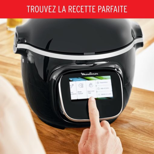 Moulinex Cookeo Touch Wifi, Multicuiseur intelligent avec écran tactile, Recettes via Wifi, Compatible Extra Crisp Air Fryer, Inclus Moule à gateau 18 cm, YY5297FB - Image 14