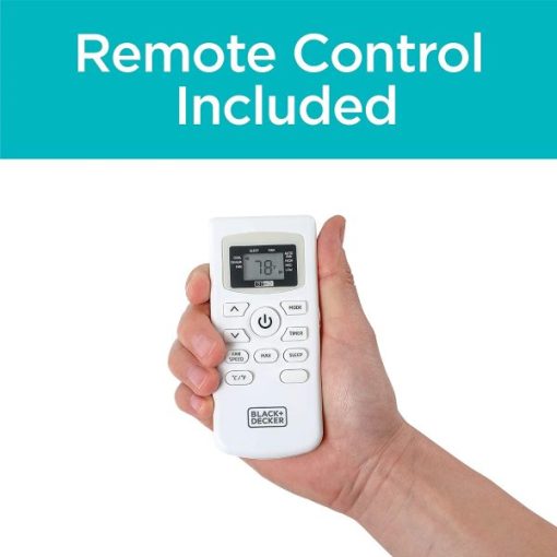 BLACK DECKER 14 000 BTU Climatiseur portable avec chaleur et télécommande, blanc - Image 3
