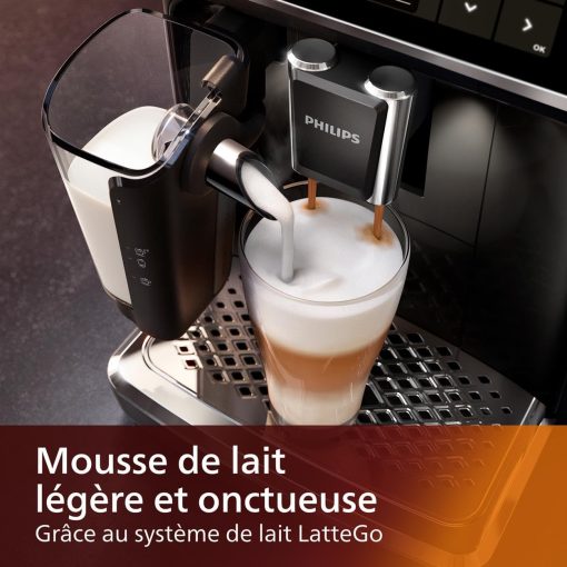 Philips Série 5400 Machine Expresso - Café à Grain - LatteGo Mousseur à Lait, 12 Spécialités de Café, Affichage Intuitif, 4 Profils Utilisateur, Noir (EP5441/50) - Image 22