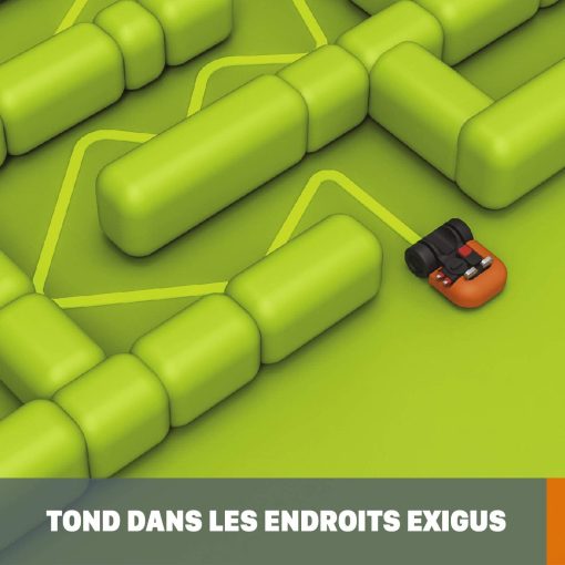 WORX LANDROID Vision WR206E.1, Robot Tondeuse sans Fil périphérique 600 m2 Surf.Max 700 m2, Installation en 30 Min, Caméra 4K + IA Adaptative, évite Tous Les Obstacles, Coupe des Bordures, Multizone - Image 56