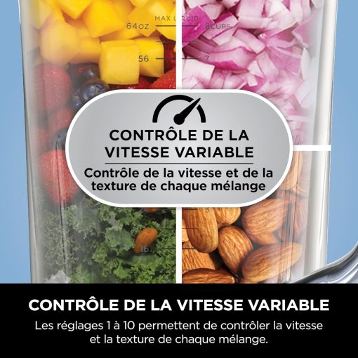 Ninja Detect Power Blender Processor Pro 3-en-1, mixeur 1200W, bol à mélanger, lame malaxeur, gobelet individuel, récipient, pétrir, mixer, hacher et mélanger, noir, TB401EU - Image 34