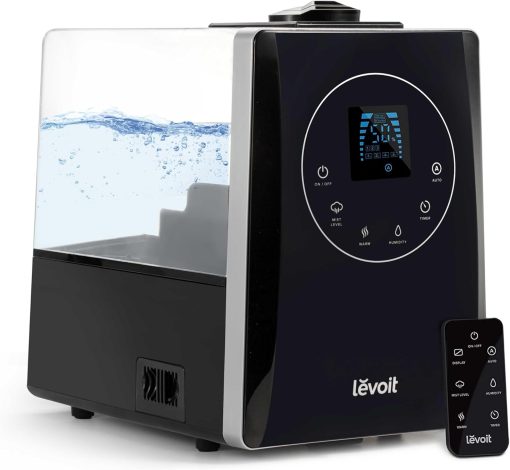 LEVOIT OasisMist 1000S (10L) Smart Humidifier for Home Large Room Bedroom, Last 100 Hours Suitable for Indoor Plant, Cover up to 600ft2, Easy Top Fill, Remoter & Voice Control, Auto Mode, Quiet, White - Image 3