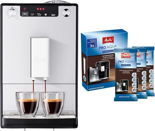Melitta Caffeo Solo Noir Pure Black, Machine à Café à Grains avec Broyeur et Système d'Extraction des Ar?mes, Affichage LED, Mode 1 à 2 Tasses, Cafetière Expresso, Automatique, E950-222, 1400W - Image 36