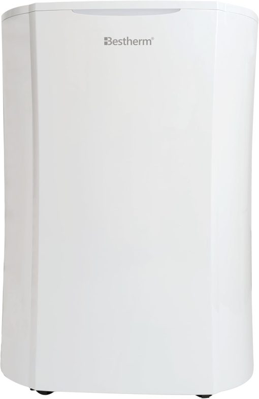 BESTHERM - Déshumidificateur d'air BESTHERM - Illa 12L/jour, réservoir amovible, filtre à charbon actif, ioniseur intégré