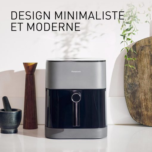 Panasonic NF-CC500SXE AirFryer Friteuse sans huile avec Hublot, 5L, 80-200°C, Minuterie Numérique et écran LCD, Vapeur Douce, 11 Préréglages, Nettoyage Facile, Gris Mat - Image 21