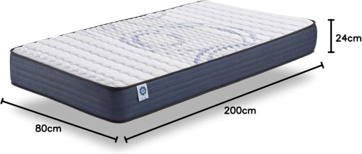 NATURALEX - Matelas PerfectSleep 180x200 - épais 30 cm - Soutien Mousse à mémoire de Forme - Accueil Blue Latex - Confort Ferme - Respirant - 7 Zones - Réversible - Haute Densité - Fabriqué en Europe - Image 87