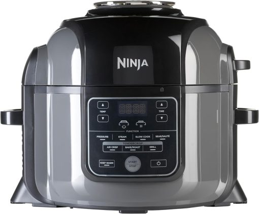Ninja Foodi MINI 6-en-1 4.7L Multicuiseur, Autocuiseur Multifonction, Friteuse, 6 fonctions de cuisson dont Cuisson lente et Vapeur, 1460W, Gris/Noir OP100EU - Image 4