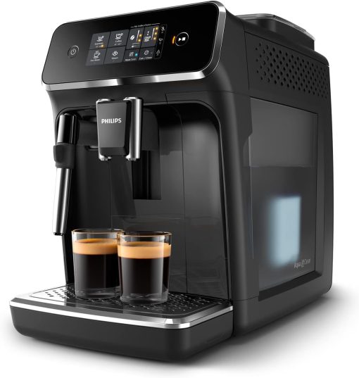 Philips Series 2200 Espresso Machine - Coffee Bean - LatteGo Milk Frother, 3 Coffee Specialties, Intuitive Touch Screen, Glossy Black (EP2231/40) - Image 14