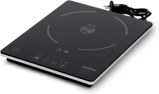 SEVERIN Mini-Four à chaleur tournante 42 L avec pierre à pizza et tournebroche, Four posable 1 800 W design élégant, électrique avec minuteur 120 min, Noir/Inox, TO 2058 - Image 19