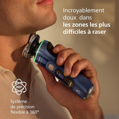 Philips Rasoir i9000 Prestige Ultra, Rasoir électrique 100% étanche, Technologie Skin IQ Pro, Système Triple Lift & Cut, Lames de précision NanoTech rotatives 360°, 5 modes de rasage, XP9401/38 - Image 15