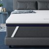 BedStory Mattress Topper 160 x 200 cm, Thickness 10 cm, Memory Foam Mattress Topper 160 x 200 cm Gel Infused Ergonomic Mattress Topper, High Density Ventilation, Hypoallergenic Washable Cover
