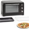 Moulinex Optimo 33L Four Electrique Chaleur tournante Noir 6 Modes de Cuisson pain pizza tartes gateaux patisseries Grille et Leche frites inclus OX464810