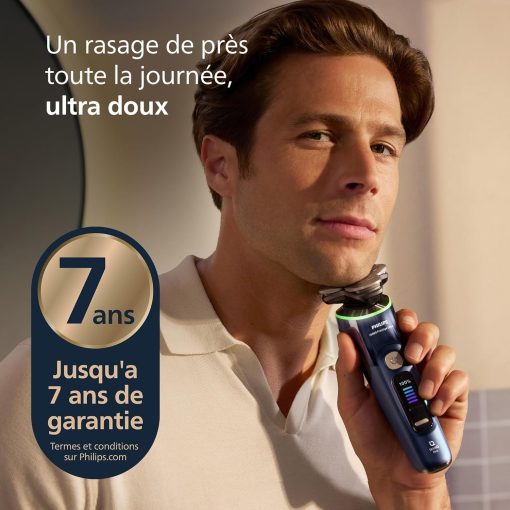 Philips Rasoir i9000 Prestige Ultra, Rasoir électrique 100% étanche, Technologie Skin IQ Pro, Système Triple Lift & Cut, Lames de précision NanoTech rotatives 360°, 5 modes de rasage, XP9401/38 - Image 13