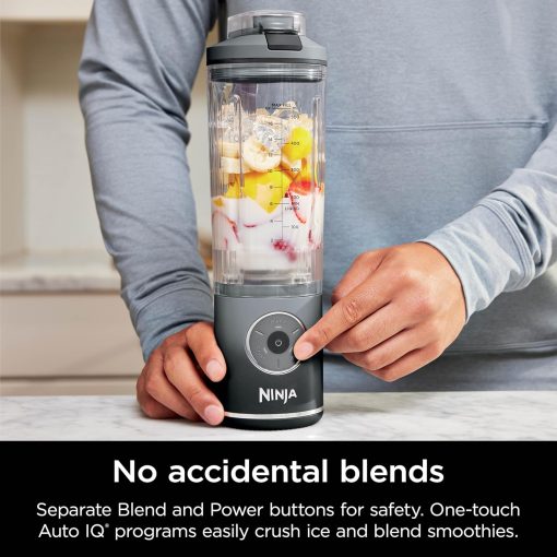 Ninja Blast Max, Portable Blender + Twist & Go, Personal Smoothie, Blend, Ice Crush, 3 Programs, Cordless, 22 oz removable Vessel, Dishwasher Safe, Leakproof, Navy, BC251NV - Image 18