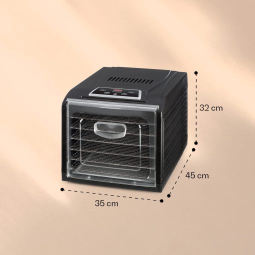 KLARSTEIN Fruit Jerky DryPower - Food Dehydrator, Fruit Drying Machine, Taste Remains Intent, Temperature Control, Timer, Fan, Removable Grates, Screen, 9 Grids, Black - Image 22
