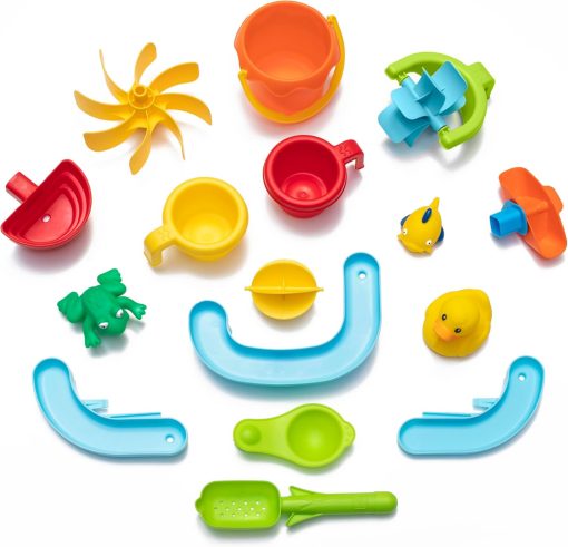 Step2 Rain Shower Splash Table d'eau avec 13 Accessoires - Bleu & Vert | Table Jeux d'eau | Table d’activité pour Le Jardin, Table Activité Eau | Table d'eau Extérieur - Image 22