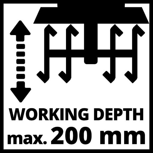 Einhell Motobineuse électrique GC-RT 1545 M (puissance de 1 500 W, moteur série, interrupteur de sécurité 2 points, débrayage anti-surcharge, guidon repliable, fraises de binage robustes) - Image 10