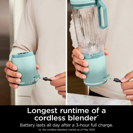 Ninja Blast Max, Portable Blender + Twist & Go, Personal Smoothie, Blend, Ice Crush, 3 Programs, Cordless, 22 oz removable Vessel, Dishwasher Safe, Leakproof, Navy, BC251NV - Image 34