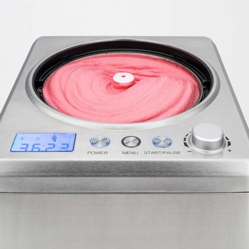 H.Koenig Sorbetière Turbine à Glace Professionnelle HF340, Machine à Glace Electrique 2L, 180 W, Réfrigérante & Maintien du Froid - Sorbet et Crème Glacée - Image 4