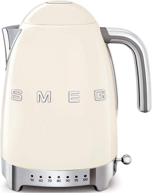 Smeg, KLF04WHEU Variable Temperature Kettle 1.7 L, Multiple Temperatures, Washable Anti-Limescale Filter, Automatic Safety Shutdown, Water Level Indicator, Cable Range, 2400 W, White - Image 4