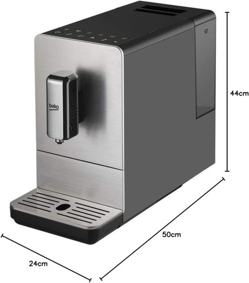 BEKO, Machine à café, expresso automatique, 1350 W / 19 bars, Capacité café : 125 g, Capacité eau : 1,4L, Système autonettoyant, 5 niveaux de broyage, Arrêt automatique, Fa?ade Inox Brossé - Image 14