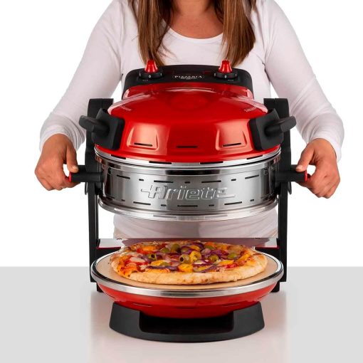 Ariete Pizza Oven 918, Pizza 4 Minutes, 5 Cooking Levels, Refractory Plate for Heating, Wooden Blades Included, Maximum Temperature 400°C, 1200W, White - Image 43
