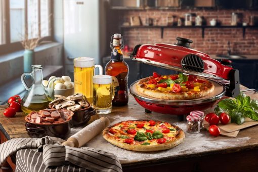 Ariete Pizza Oven 918, Pizza 4 Minutes, 5 Cooking Levels, Refractory Plate for Heating, Wooden Blades Included, Maximum Temperature 400°C, 1200W, White - Image 30