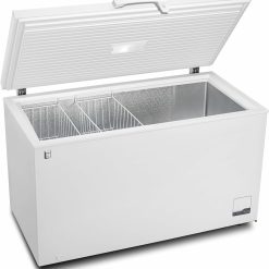 METRO Professional Congélateur bahut GHF2700S, acier, 188 x 73.5 x 94.5 cm, 700 L, 125 W, 3 paniers, éclairage LED, avec serrure, blanc/gris