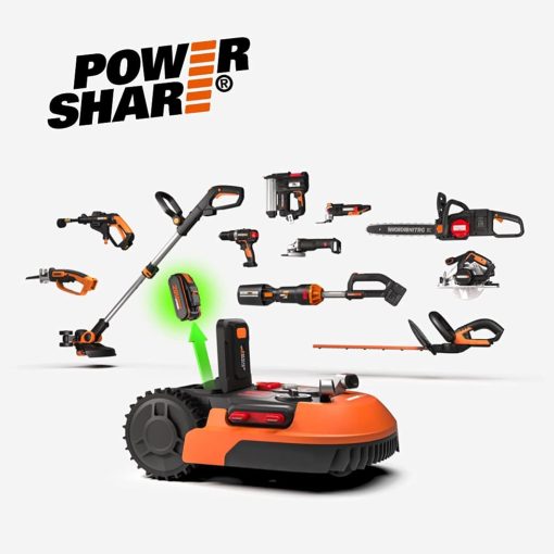 WORX LANDROID Vision WR206E.1, Robot Tondeuse sans Fil périphérique 600 m2 Surf.Max 700 m2, Installation en 30 Min, Caméra 4K + IA Adaptative, évite Tous Les Obstacles, Coupe des Bordures, Multizone - Image 78