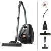 Rowenta Green Force Max Silence Vacuum Cleaner with Bag, 900 W Max, High Filtration, Quiet, Eco-Responsible, Made in France, Black/Aluminium RO6136EA