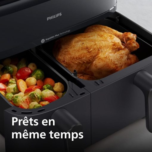 Philips Air Fryer 3000 Series Double Basket - Healthy, Fast and Versatile Cooking, 9 Litre Capacity, Touch Screen, Two Drawer Design (NA350/00) - Image 29