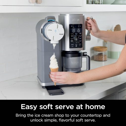 Ninja Swirl by CREAMi Ice Cream and Soft Serve Maker, Sorbet, Milkshake, Frozen Yogurt, Low Calories Program & More, 13-in-1, Soft Serve Handle, (2) CREAMi Swirl 16oz Pints, For Kids & ALL ages, NC701 - Image 9