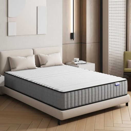 Matoresu Double Mattress 160 x 190 cm Memory Foam Height 25 cm Medium Rigid H3 Ergonomic 7 Zone Cold Foam Comfortable Breathable Fabric Cover - Image 39