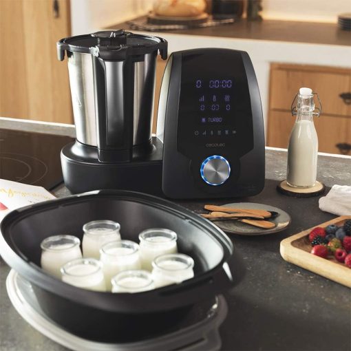 Cecotec Robot de Cuisine Mambo Black. 23 Fonctions, 10 Niveaux de Température, 1700W, 2,5 kg de Pate, Cruche de 3,3L, 10 Vitesses, Minuterie, Température Réglable de 37 °C à 120 °C - Image 4
