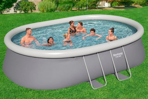 Bestway Piscine autoportante Ovale Fast Set 549 x 366 x 122 cm avec Filtration - Image 2