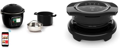 Moulinex Cookeo Touch Wifi, Multicuiseur intelligent avec écran tactile, Recettes via Wifi, Compatible Extra Crisp Air Fryer, Inclus Moule à gateau 18 cm, YY5297FB - Image 3
