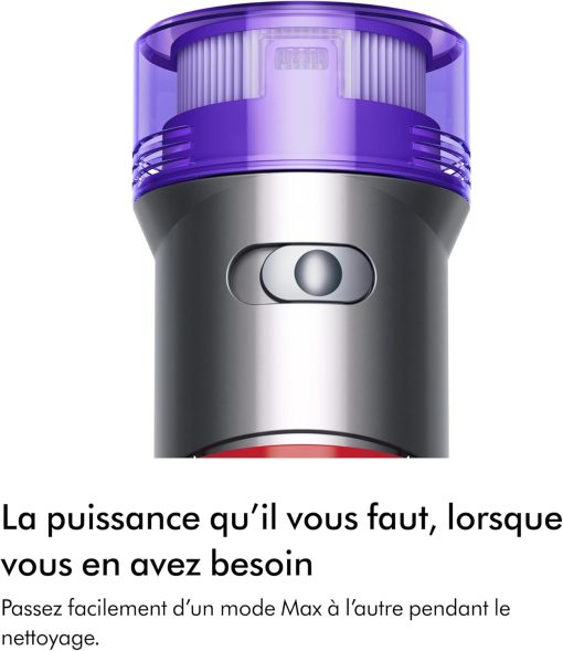 Dyson V8 Advanced? Aspirateur Balai sans Fil – 130 AW, 40 Min d’autonomie, Brosse Motorbar Auto-démêlante, Accessoires combinés, Station Murale, Argent/Nickel - Image 12