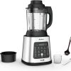 Moulinex Perfectmix Cook blender chauffant à haute vitesse, 10 programmes automatiques, 1400 W, YY5607FG, Noir et Transparent, Métal