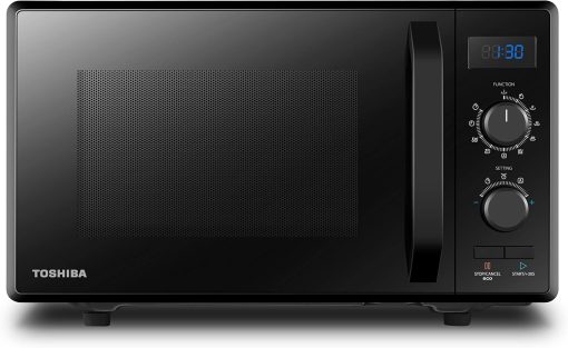 Toshiba Micro-Ondes 3-en-1 23L MW2-AG23PF(BK), Micro-ondes sur Pied avec Fonction Grill & Combi, Grill 900W/1000W, Fonction ECO, Plateau Tournant avec Mémoire de Position, Noir - Image 6