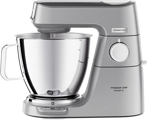 Kenwood Titanium Chef Baker KVC65.001WH, Pastry Robot with Integrated Scales, Including 3-Piece Pastry Set, Spatula & Splash Protection, 1200 W, White - Image 4