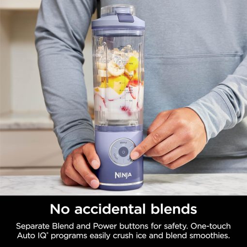 Ninja Blast Max, Portable Blender + Twist & Go, Personal Smoothie, Blend, Ice Crush, 3 Programs, Cordless, 22 oz removable Vessel, Dishwasher Safe, Leakproof, Navy, BC251NV - Image 44