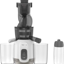 Moulinex Juice & Clean ZU420E10 Fruit and Vegetable Juice Extractor, Vitamin Juice, Press, 150 W, 42 to 83 RPM, Fresh Fruit Juice, Jam, Grout, Sorbet, Automatic Cleaning