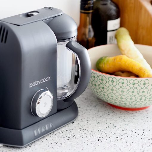 BéABA, Babycook Solo, Robot Bébé 4 en 1 Mixeur-Cuiseur, Cuisson Vapeur, Diversification alimentaire, Petits pots bébé maison, Noir - Image 19