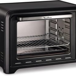 Moulinex Optimo OX484810 Convection Oven, 39 L, 6 Cooking Modes with Thermostat up to 240° and Timer Up to 120 Minutes, Reversible Baking Plate and Grills, Compact Design