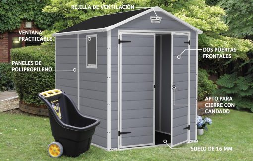 KETER - ABRI Manor 68-4,1m2 - Gris - Image 2