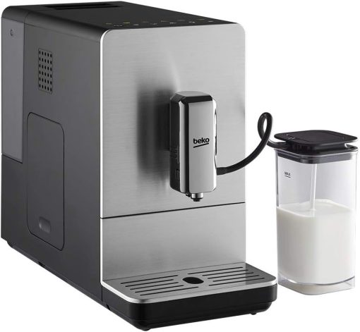 BEKO, Machine à café, expresso automatique, 1350 W / 19 bars, Capacité café : 125 g, Capacité eau : 1,4L, Système autonettoyant, 5 niveaux de broyage, Arrêt automatique, Fa?ade Inox Brossé - Image 3