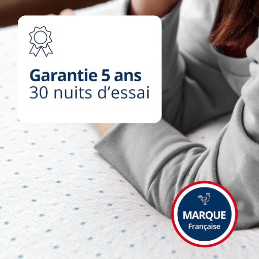 ViscoSoft - Surmatelas 160 x 200 Gel, Surmatelas Rafraichissant Memoire de Forme 5cm, Effet Frais et Relaxant, Housse Bambou Lavable & Amovible, Surmatelas Gel Confort Moelleux (160 x 200 x 5 cm) - Image 3