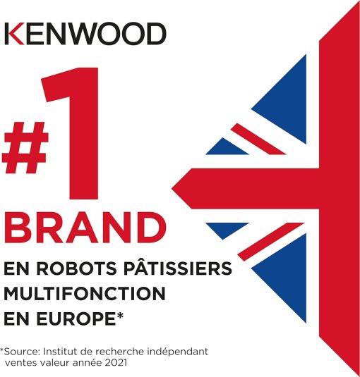 Kenwood Titanium Chef Patissier XL KWL90.034SI, Robot Patissier Balance Intégrée, Batteur K, Pétrin, Fouet, Batteur Souple, Deux Bols, Couvercle Anti-Projections, 1400W, Acier, Argent - Image 15