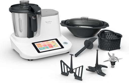 Moulinex Clickchef Compact Multi-Function Cooker, 3.6 L, 1400 W, 5 Programs, 32 Functions, Built-in Kitchen Scale, Steamer, Mixer HF456810 [Control Screen] - Image 2